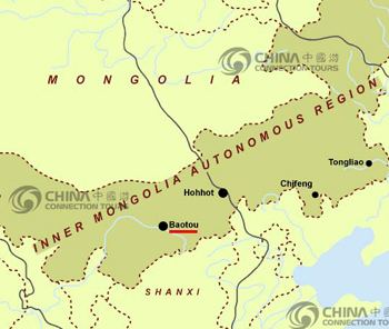 Baotou location Map