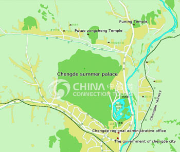 Map of Chengde Summer Resort
