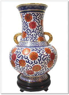 Chinese Cloisonne Vase, Chinese Cloisonne