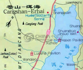 Map of Erhai