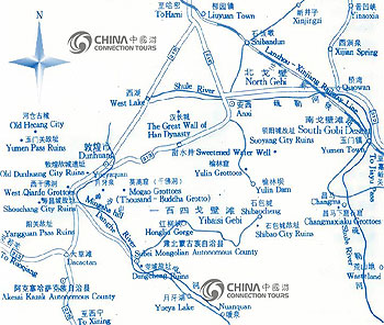 Dunhuang Touris Map