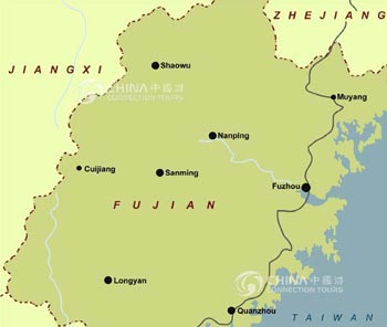 Fujian Provincial Map