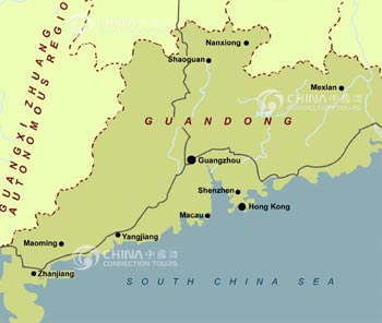 Guangdong Location Map