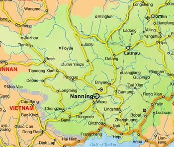 Map Of Guangxi