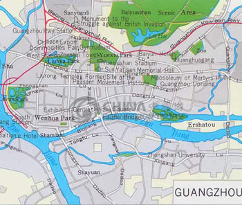 Guangzhou City Map