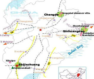 Hebei Tourist Map