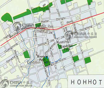 Hohhot City Map