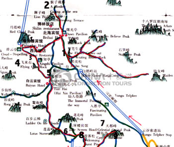 Huangshan Tourist Map