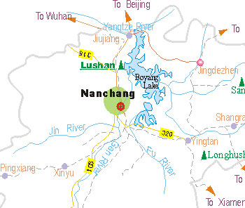 Jiujiang Tourist Map