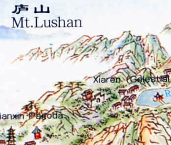 Lushan Mountain Map
