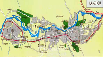 Lanzhou Tourist Map