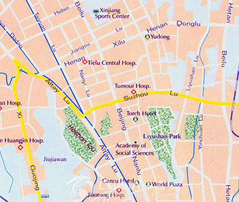 Urumqi City Map