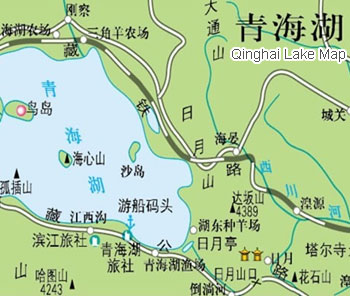 Qinghai Lake Map, Xining Maps, Xining Travel