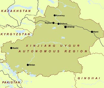 Xinjiang Provincial Map